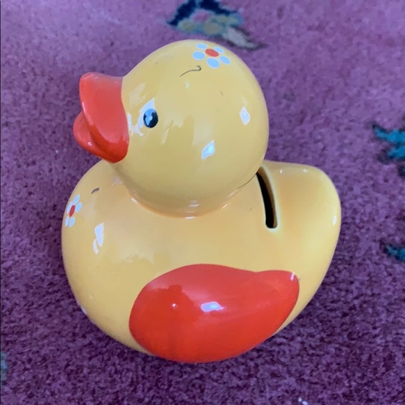 Dock coin piggy Bank yellow and orange - Picture 2 of 4